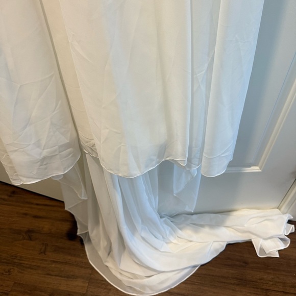 NWOT Boho White Long Sleeve Dress - Picture 5 of 5